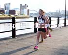 Alyson Dixon (Sunderland Stroller) wins the Bridges of the Tyne 5 Mile Road Race, Newcastle. Photo: David T. Hewitson/Sports for All Pics